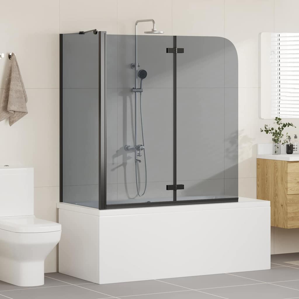 Paroi de douche Vidaxx noir 120 x 68 x 130 cm verre ESG et aluminium