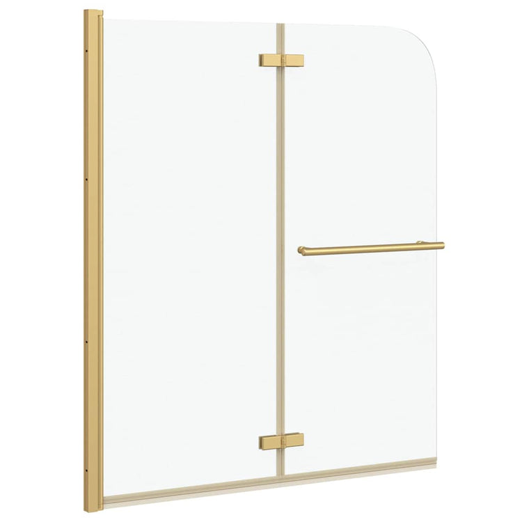 Paroi de douche Vidaxl or 120 x 140 cm verre ESG et aluminium