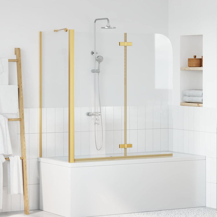 Paroi de douche Vidaxx or 120 x 68 x 130 cm verre ESG et aluminium