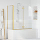 Paroi de douche Vidaxx or 120 x 68 x 130 cm verre ESG et aluminium