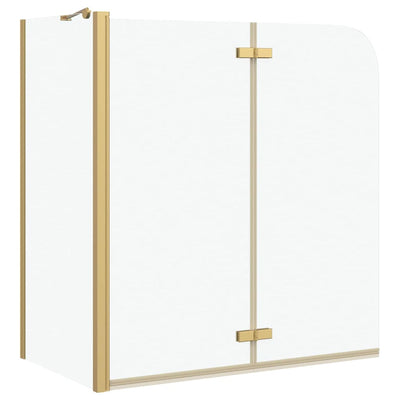 Paroi de douche Vidaxx or 120 x 68 x 130 cm verre ESG et aluminium