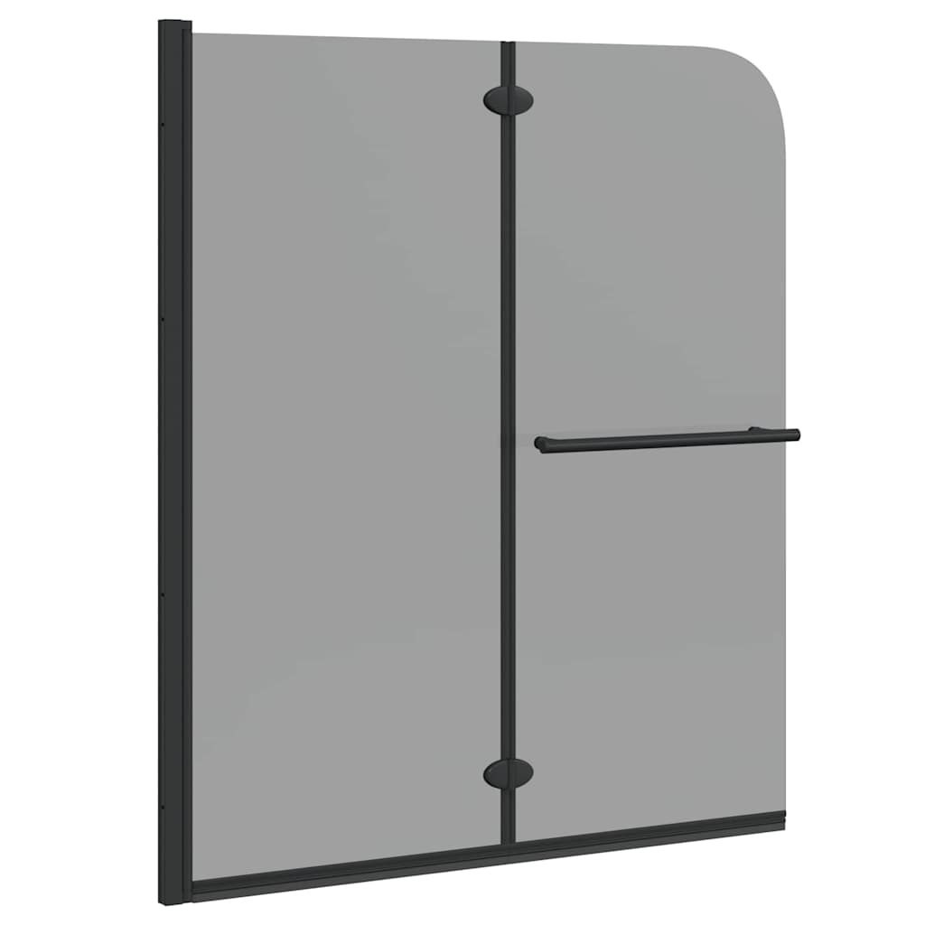 Cabine de douche Vidaxx noire 95 x 140 cm verre ESG et aluminium