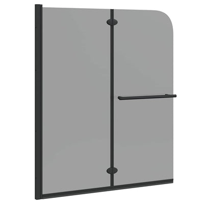 Cabine de douche Vidaxx noire 95 x 140 cm verre ESG et aluminium
