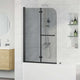 Paroi de douche Vidaxx noir 120 x 140 cm verre ESG et aluminium
