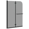 Paroi de douche Vidaxx noir 120 x 140 cm verre ESG et aluminium