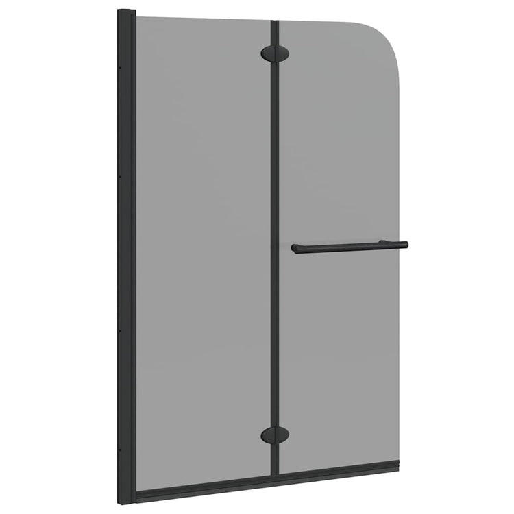 Paroi de douche Vidaxx noir 120 x 140 cm verre ESG et aluminium