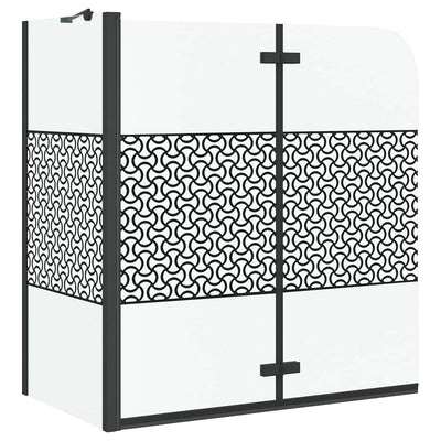 VidaXL enceinte de bain noir 120 x 67 x 129 cm verre feuilleté et aluminium