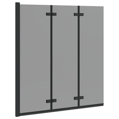 Paroi de douche Vidaxx noir 130 x 138 cm verre ESG et aluminium