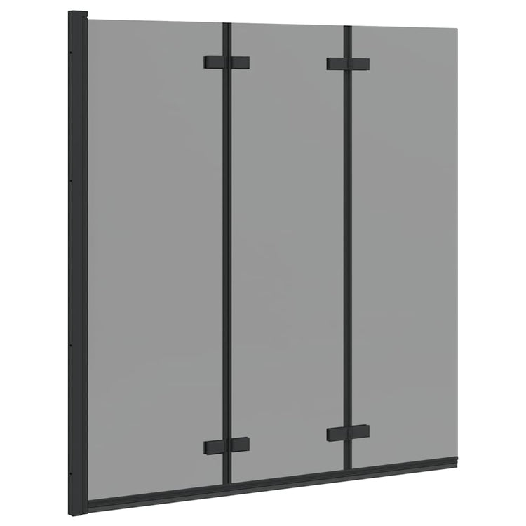 Paroi de douche Vidaxx noir 130 x 138 cm verre ESG et aluminium