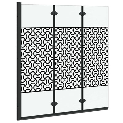 Paroi de douche Vidaxx noir et transparent 130 x 130 cm verre trempé