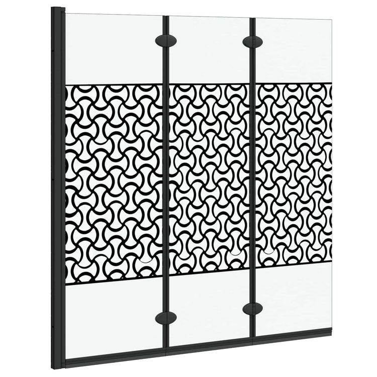 Paroi de douche Vidaxx noir et transparent 130 x 130 cm verre trempé