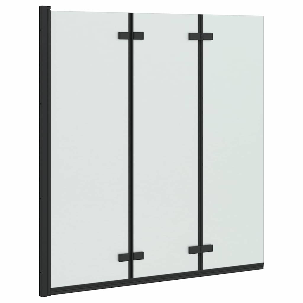 Paroi de douche Vidaxx noir 130 x 138 cm verre ESG et aluminium
