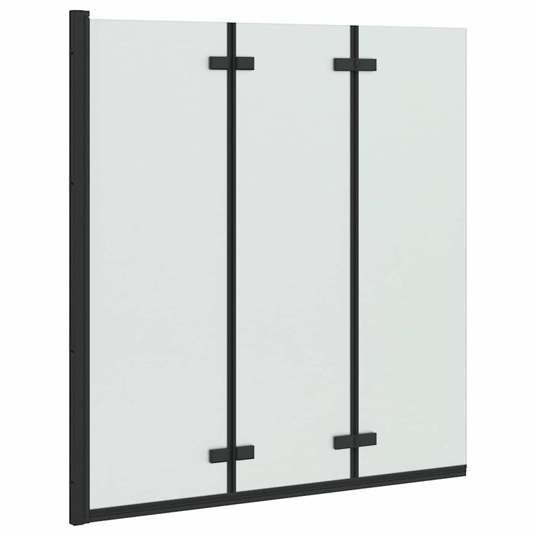 Paroi de douche Vidaxx noir 130 x 138 cm verre ESG et aluminium