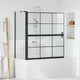 Paroi de douche de bain VidaXL noir et transparent 116 x 68 x 128 cm