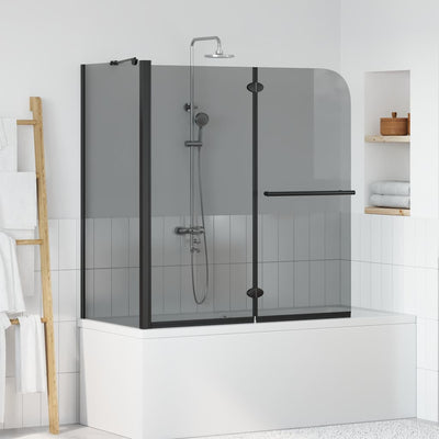 Vidaxx cabine de douche pliante foncé transparent 120 x 67 x 129 cm