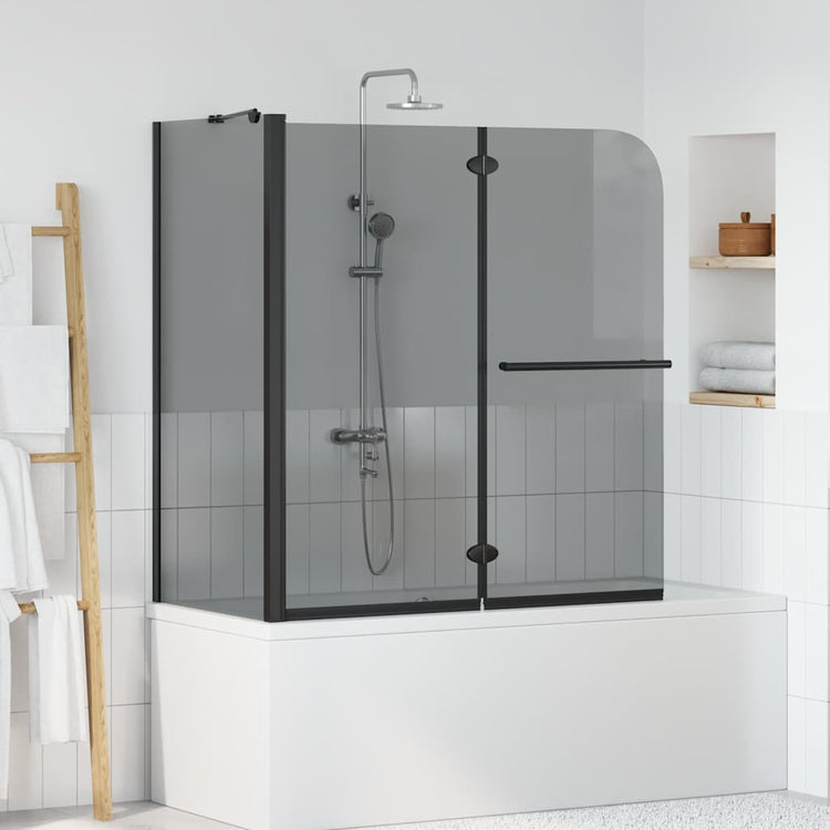 Vidaxx cabine de douche pliante foncé transparent 120 x 67 x 129 cm