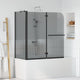 Vidaxx cabine de douche pliante foncé transparent 120 x 67 x 129 cm