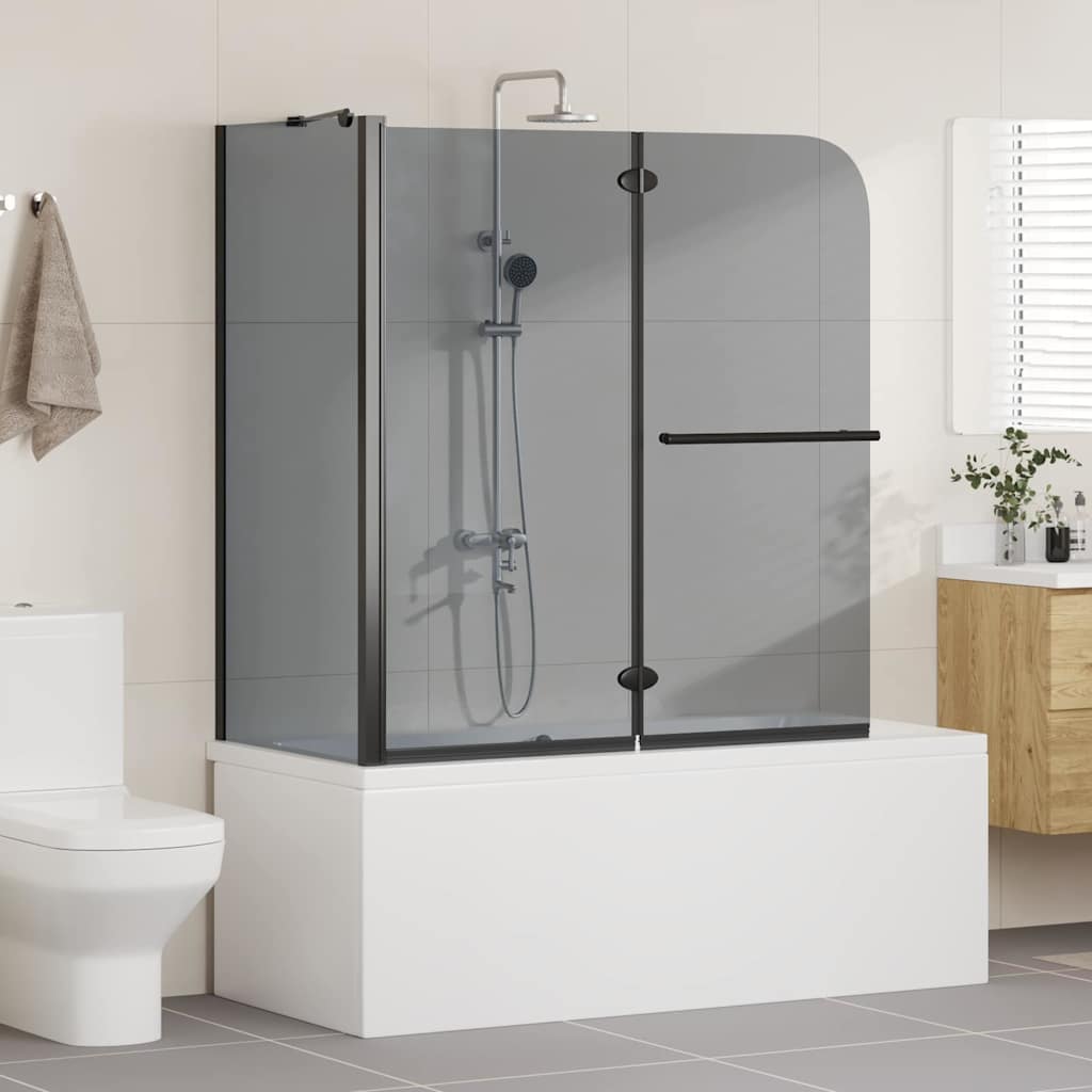 Vidaxx cabine de douche pliante foncé transparent 120 x 67 x 129 cm