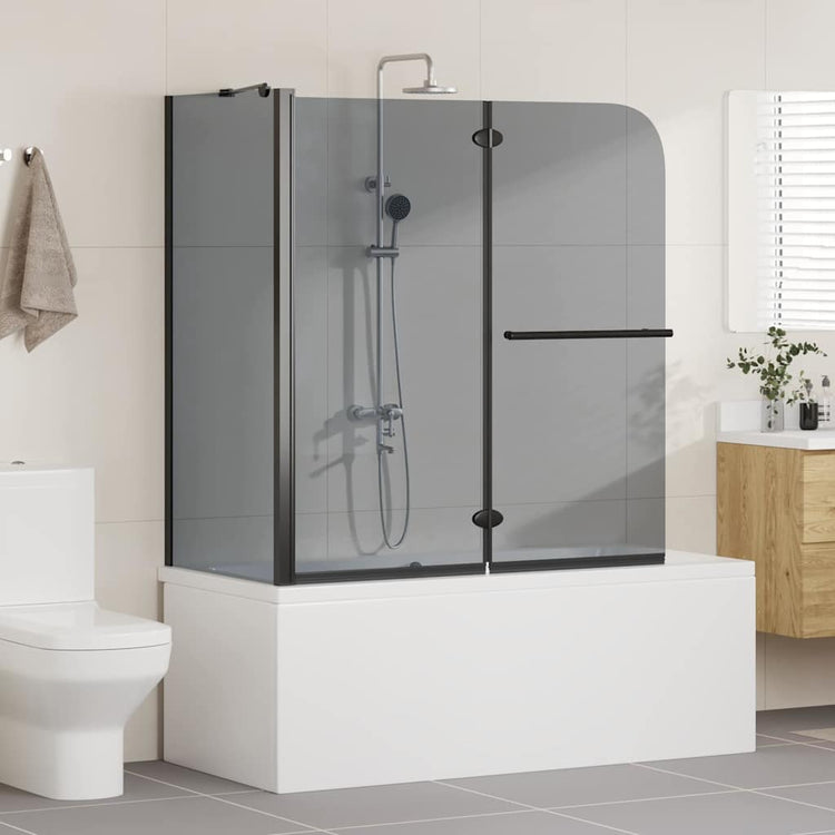 Vidaxx cabine de douche pliante foncé transparent 120 x 67 x 129 cm