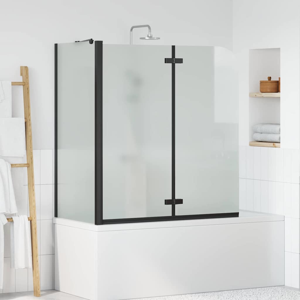 Paroi de douche Vidaxx noir 120 x 68 x 130 cm verre ESG et aluminium