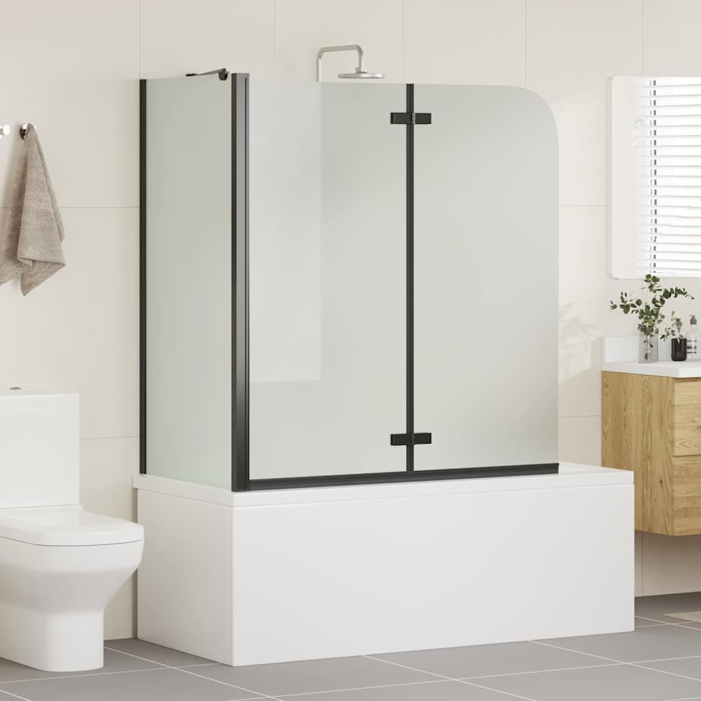 Paroi de douche Vidaxx noir 120 x 68 x 130 cm verre ESG et aluminium