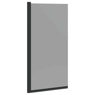 VidaXL paroi de douche de bain noir 68 x 130 cm verre trempé
