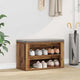 Vidaxl étagère à chaussures avec étagère vieux bois 75 x 35 x 45 cm bois traité