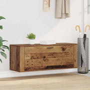 Vidaxx armoire à chaussures avec étagère vieux bois 100 x 35 x 38 cm bois traité - afbeelding 1