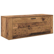 Vidaxx armoire à chaussures avec étagère vieux bois 100 x 35 x 38 cm bois traité - afbeelding 2