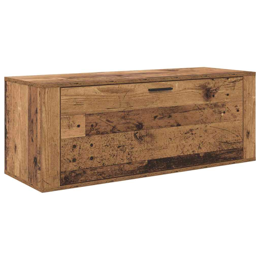 Vidaxx armoire à chaussures avec étagère vieux bois 100 x 35 x 38 cm bois traité