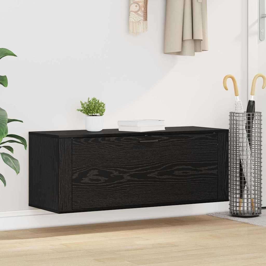 VidaXL armoire à chaussures chêne noir 100 x 35 x 38 cm bois d'ingénierie