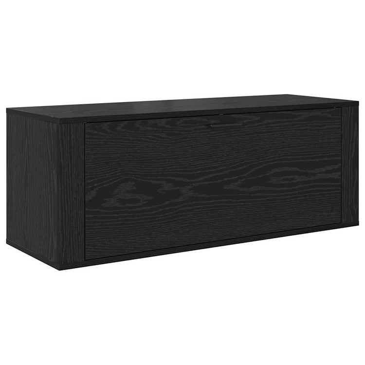 VidaXL armoire à chaussures chêne noir 100 x 35 x 38 cm bois d'ingénierie