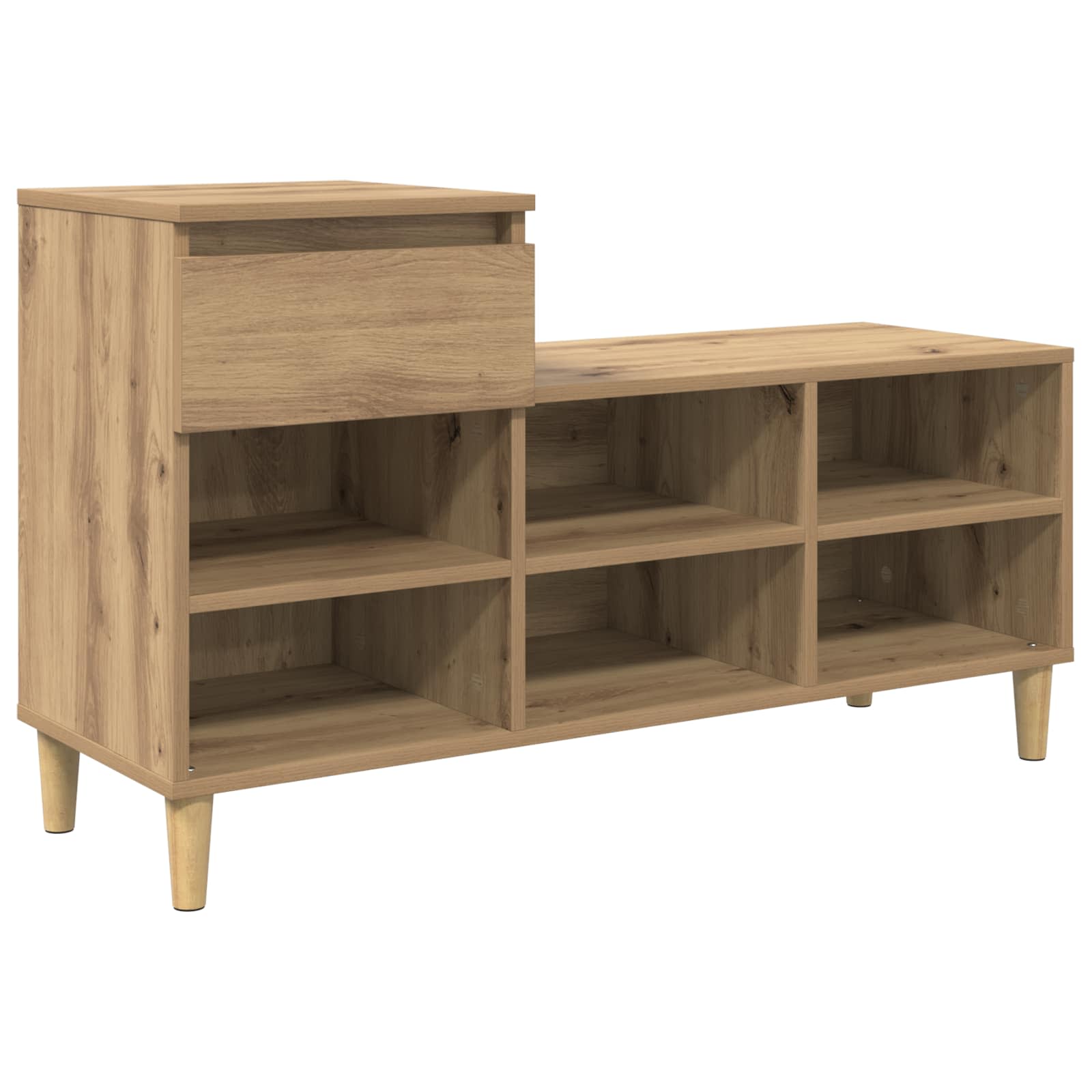 Vidaxx meuble à chaussures chêne artisanal 102 x 36 x 60 cm bois d'ingénierie