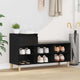 Vidaxl armoire à chaussures avec tiroir chêne noir 102 x 36 x 60 cm bois fini