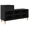 Vidaxl armoire à chaussures avec tiroir chêne noir 102 x 36 x 60 cm bois fini
