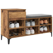 Vidaxx armoire à chaussures avec tiroir vieux bois 102 x 36 x 60 cm bois traité - afbeelding 3