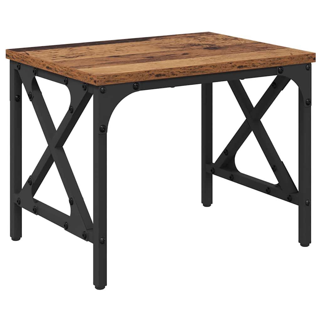 Vidaxxl support d'imprimante réglable vieux bois 40 x 30 x 31 cm bois traité
