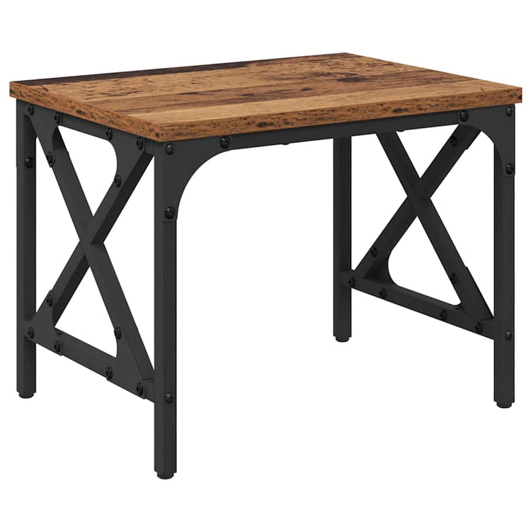 Vidaxxl support d'imprimante réglable vieux bois 40 x 30 x 31 cm bois traité