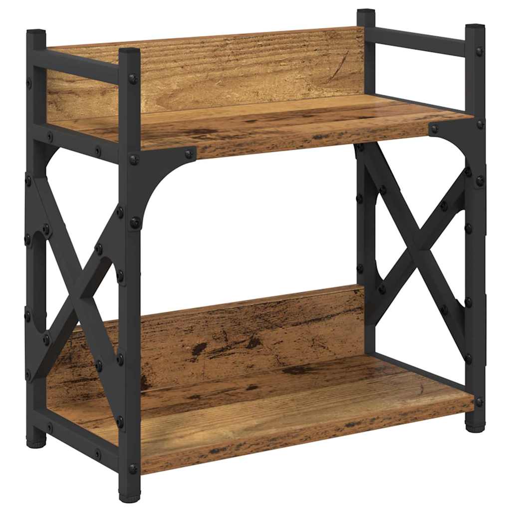 Vidaxxl support d'imprimante vieux bois 40 x 20 x 40 cm bois traité