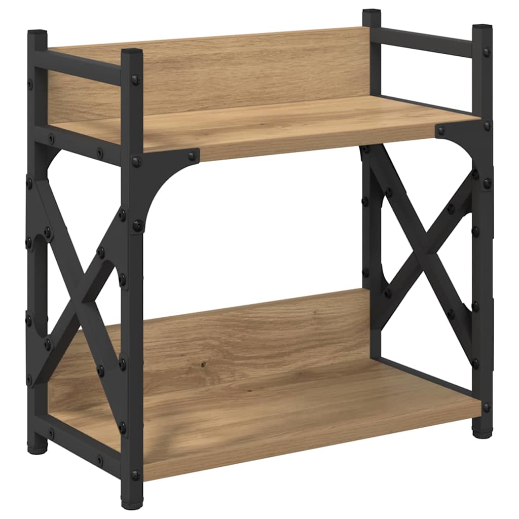 VidaXL support d'imprimante chêne artisanal 40 x 20 x 40 cm bois d'ingénierie