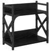 Vidaxxl support d'imprimante chêne noir 40 x 20 x 40 cm bois d'ingénierie
