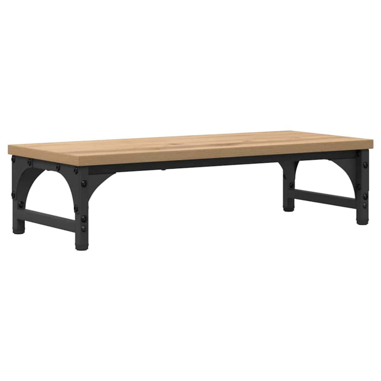 Vidaxxl support pour écran chêne artisanal 55 x 23 x 14 cm bois d'ingénierie