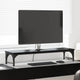Vidaxxl support pour moniteur chêne noir 85 x 23 x 15,5 cm bois fini