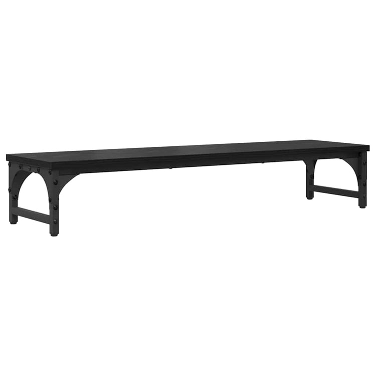 Vidaxxl support pour moniteur chêne noir 85 x 23 x 15,5 cm bois fini