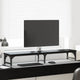 Vidaxxl support pour écran chêne noir 105 x 23 x 15,5 cm bois d'ingénierie