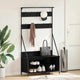 VidaXL portant à vêtements avec étagère chêne noir 100 x 41 x 184 cm bois fini