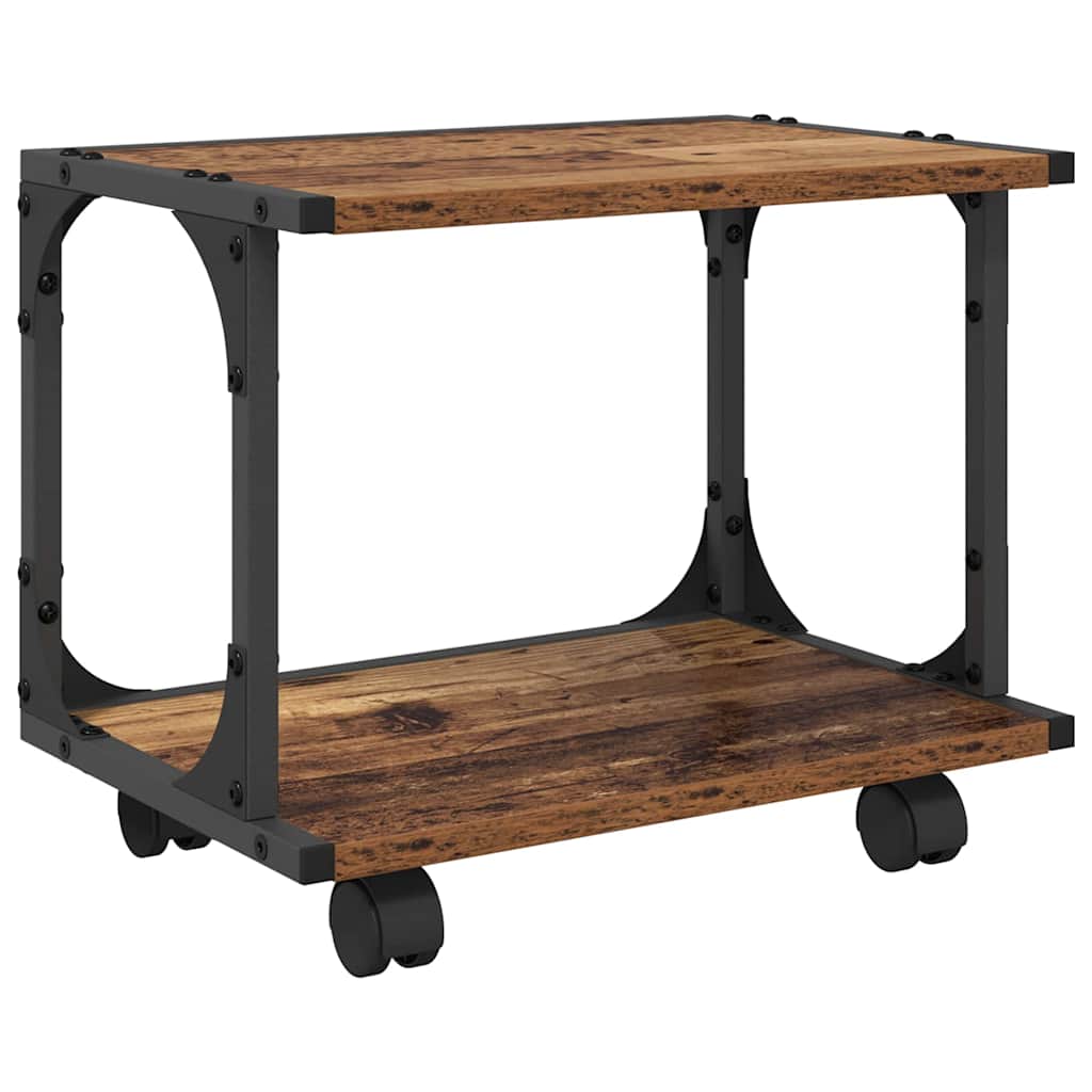 Vidaxxl support d'imprimante vieux bois 41 x 28 x 33,5 cm bois traité