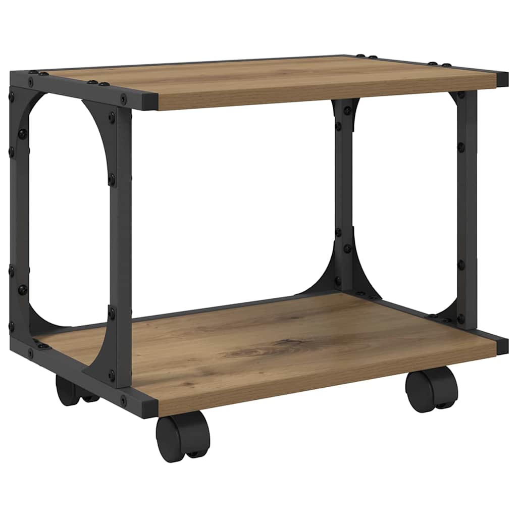 VidaXL support d'imprimante chêne artisanal 41 x 28 x 33,5 cm bois d'ingénierie