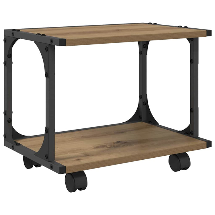 VidaXL support d'imprimante chêne artisanal 41 x 28 x 33,5 cm bois d'ingénierie
