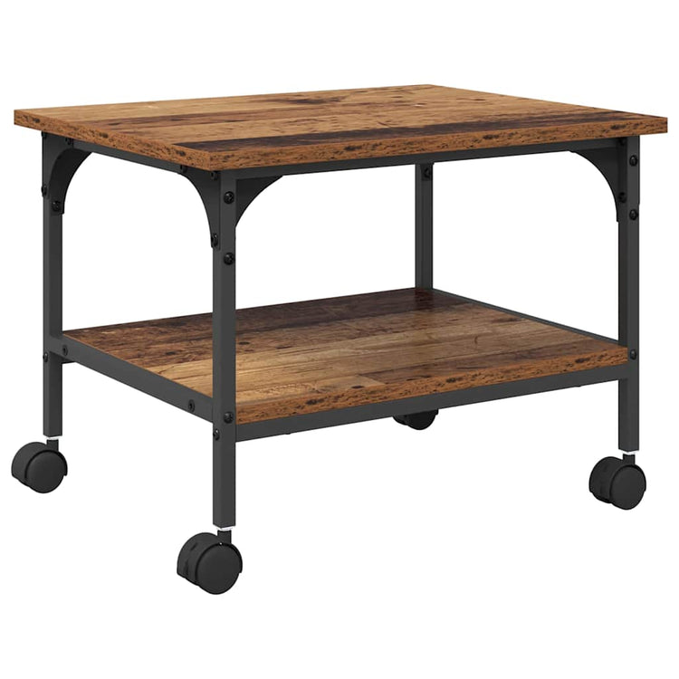 Vidaxxl support d'imprimante vieux bois 50 x 40 x 38 cm bois traité